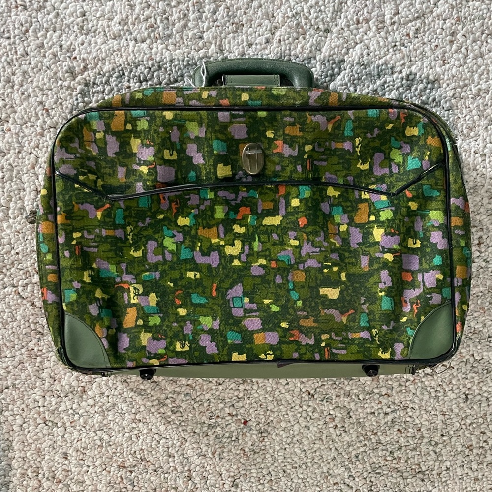 Vintage Mid Century Modern Small Suitcase